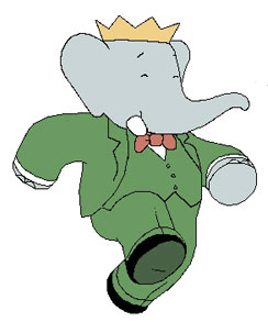 tekening Babar
