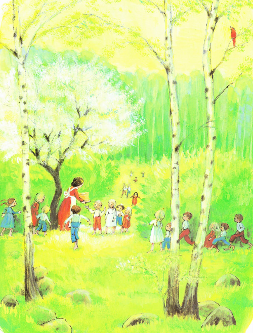 tekening de rode vogel